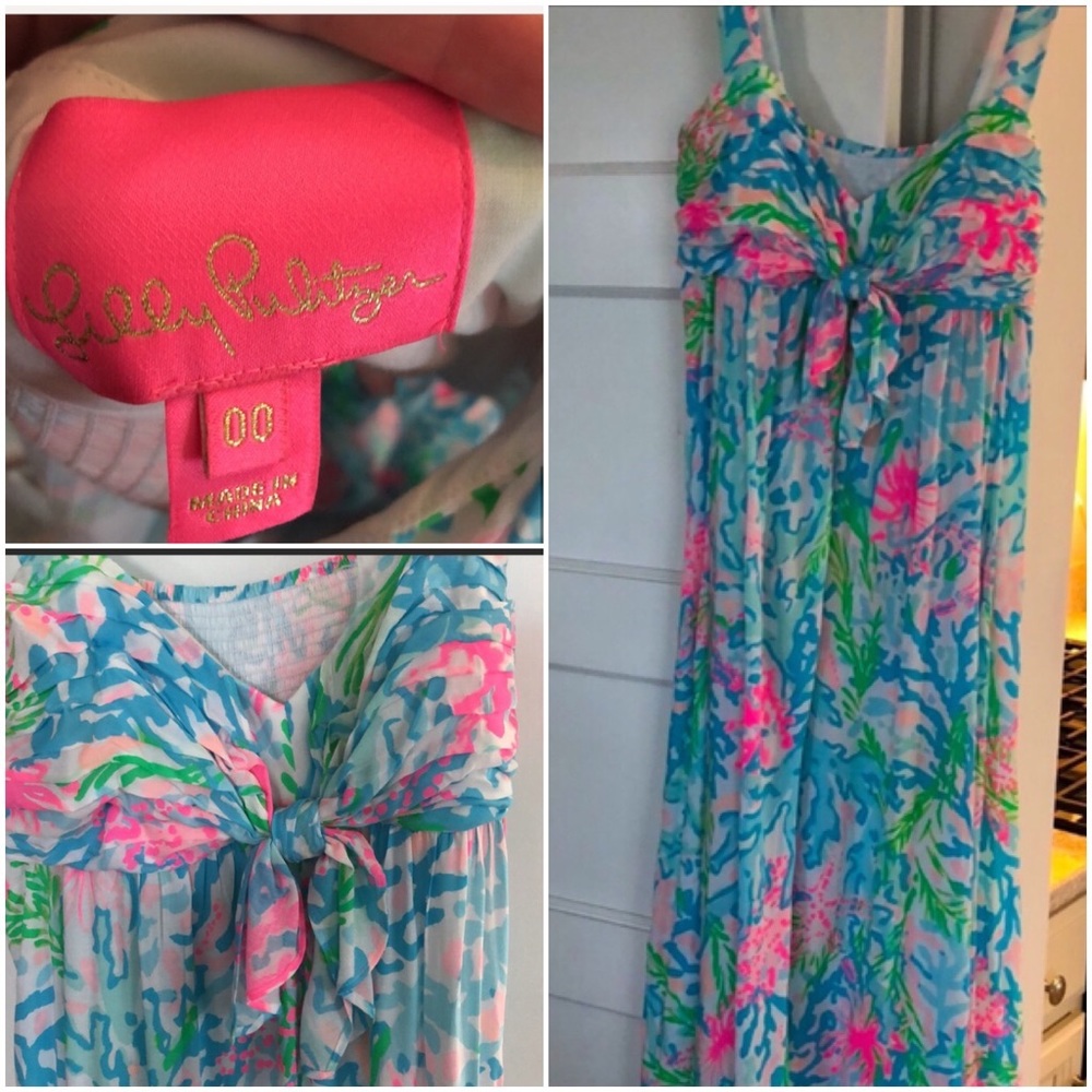 Lilly Pulitzer midi dress sz 00
